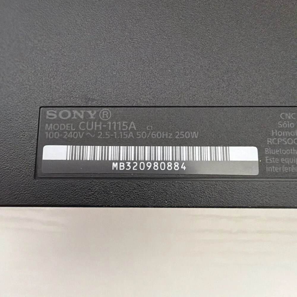 Sony PlayStation 4 Original Black, Tested And Working With Cords CUH-1115A